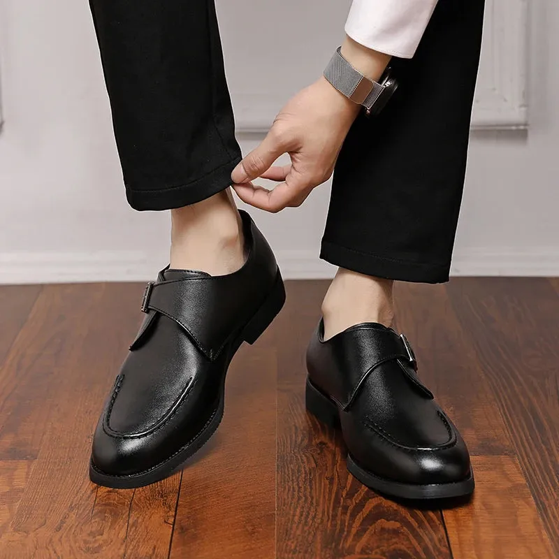 Hnzxzm 2024 New Men's Oversized Formal Leather Shoes with High-end Design, Durable and Casual Shoes, Simple yet Timeless Style