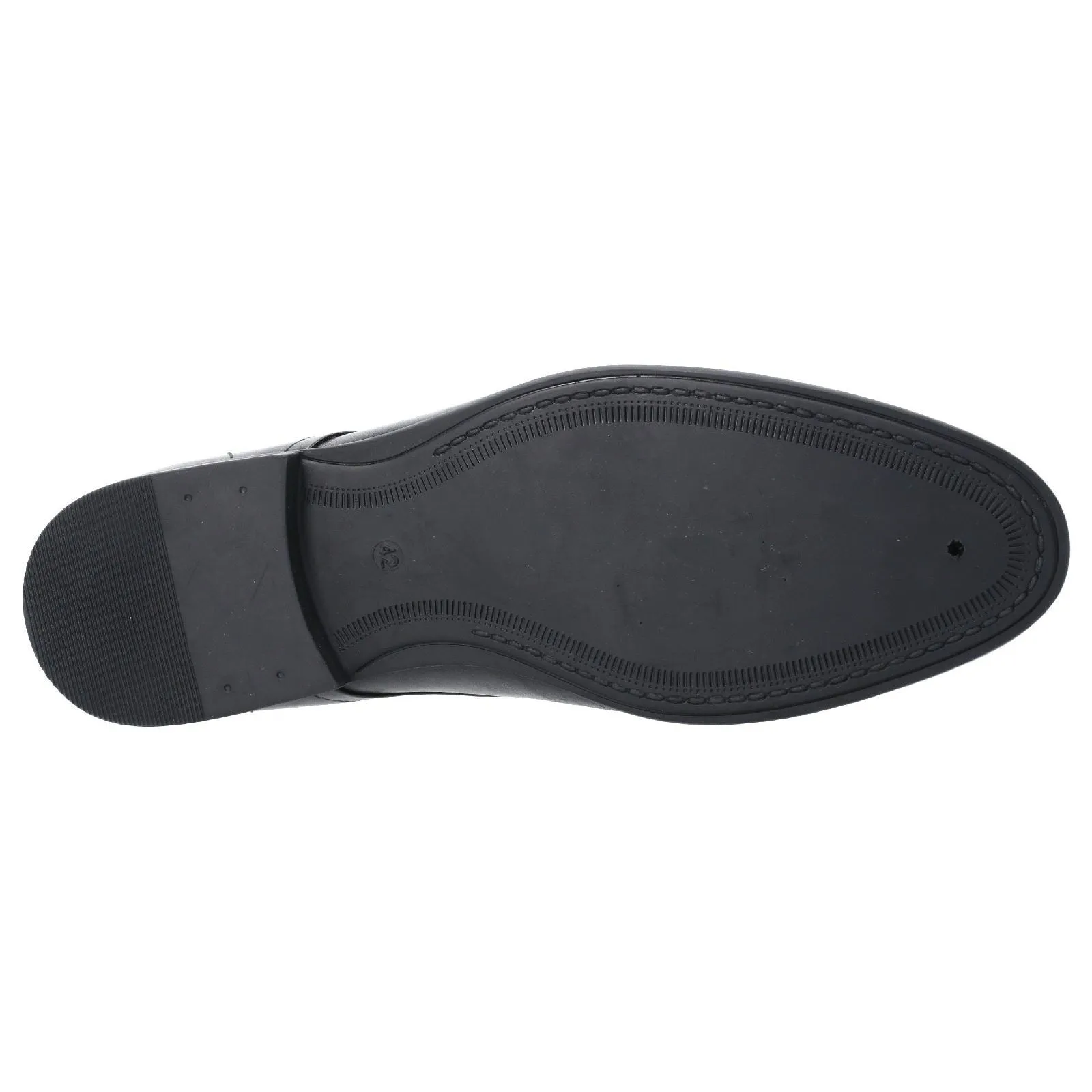 Hush Puppies Ollie Cap Toe Leather Men's Black Lace-Up Shoes