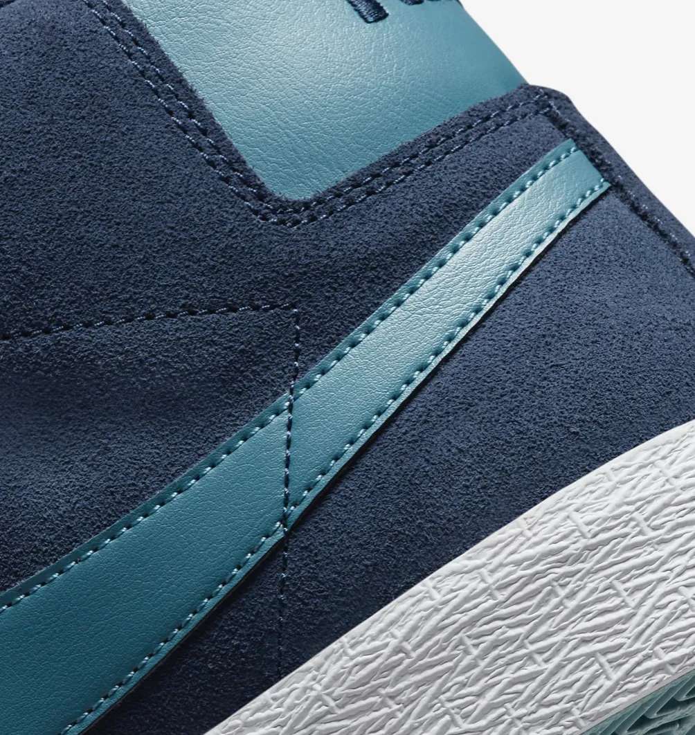 Nike SB Zoom Blazer Mid (Midnight Navy/Noise Aqua)
