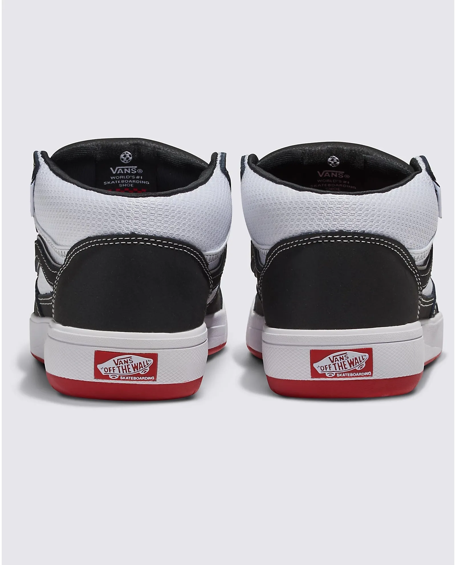 VANS Skate Zahba Mid Shoes Black/White/Red