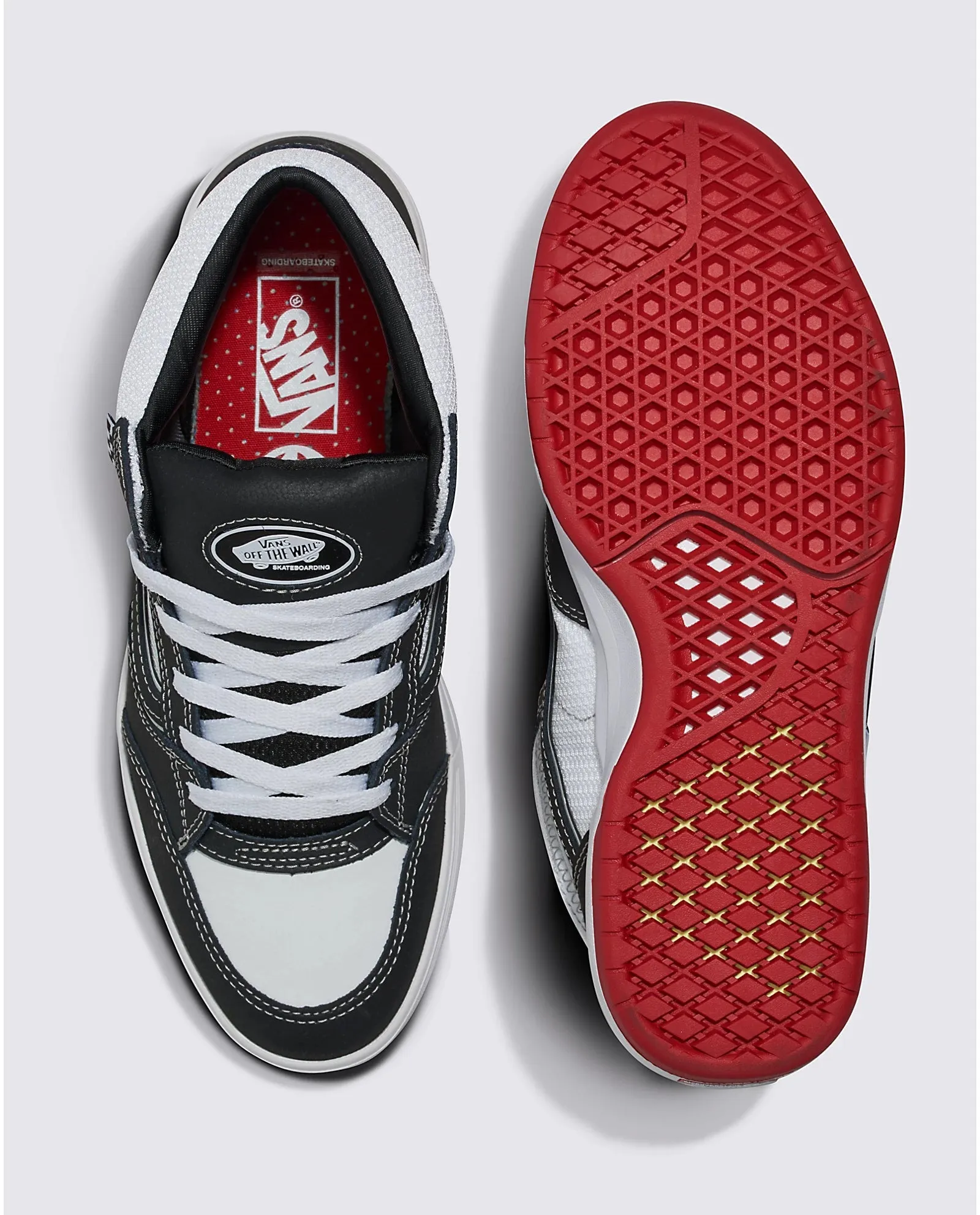 VANS Skate Zahba Mid Shoes Black/White/Red