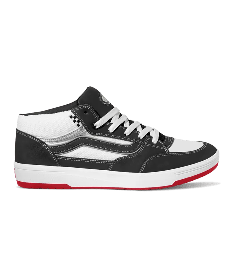 VANS Skate Zahba Mid Shoes Black/White/Red