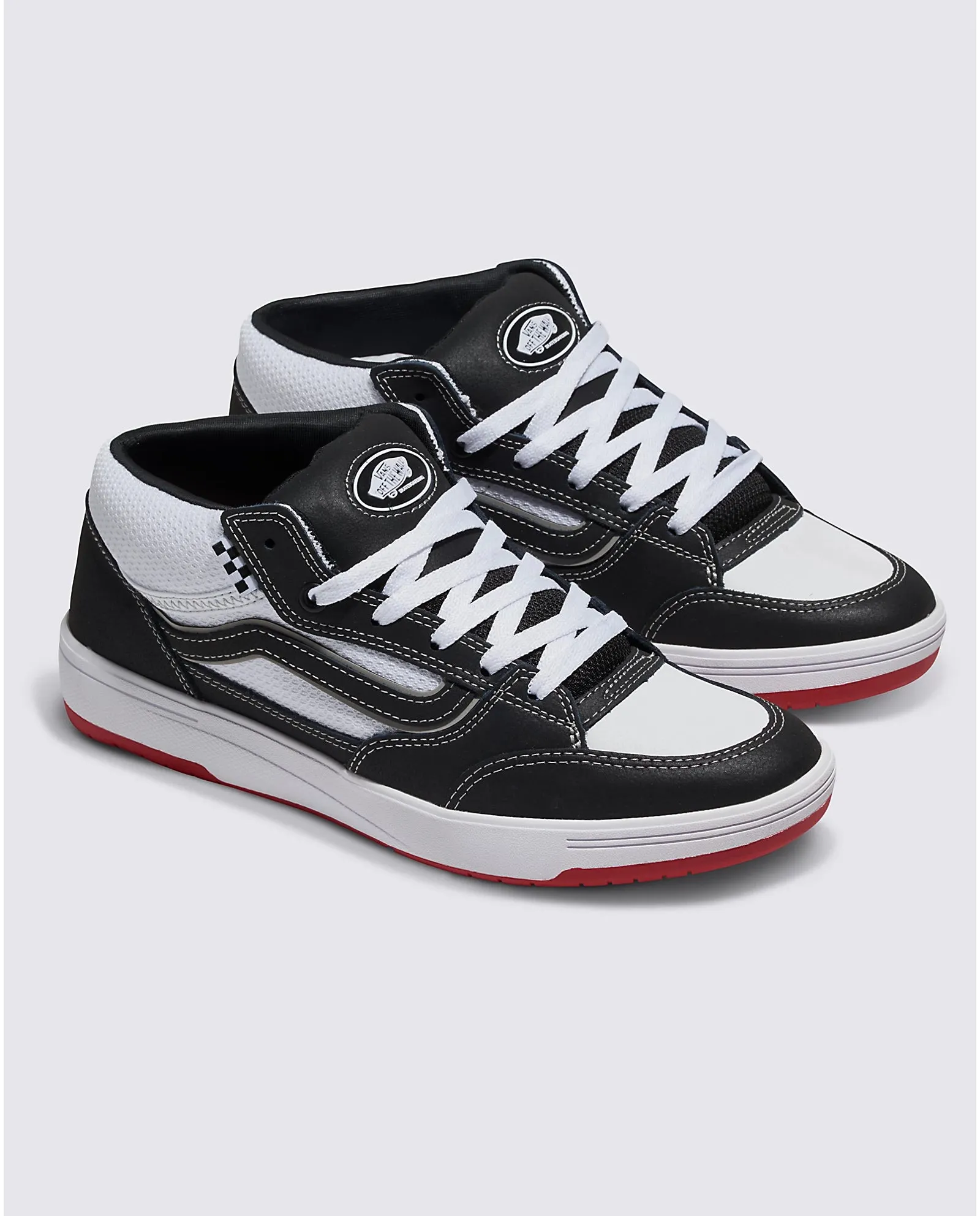 VANS Skate Zahba Mid Shoes Black/White/Red