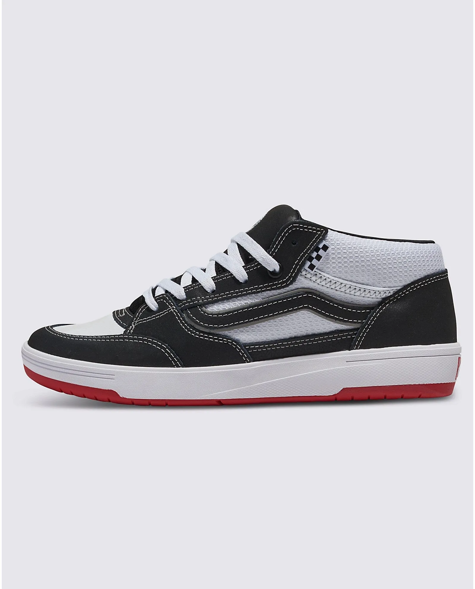 VANS Skate Zahba Mid Shoes Black/White/Red